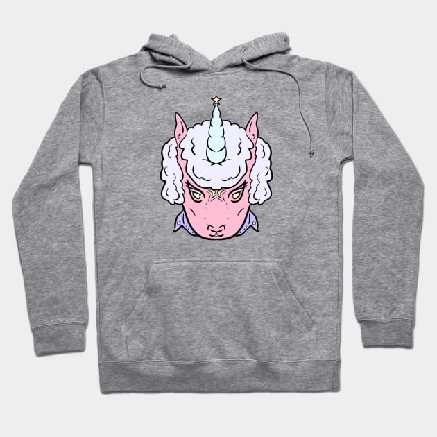 Unicorn Punk (pastel) Hoodie by Adaser